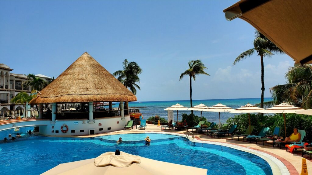 Swimming Pool in a Beach Resort