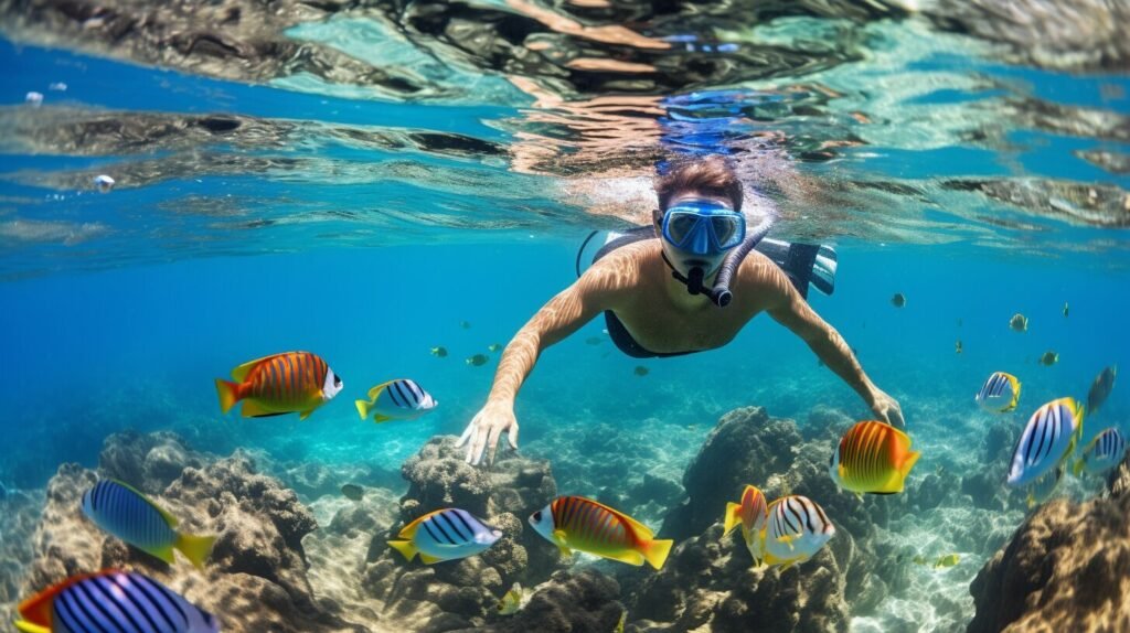 Snorkeling off Anse Source d’Argent