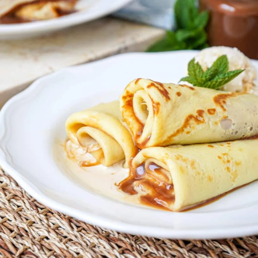 sweet and savory crêpes.
