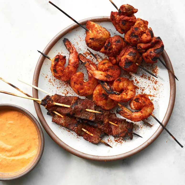  (spicy grilled meat), puff-puffs