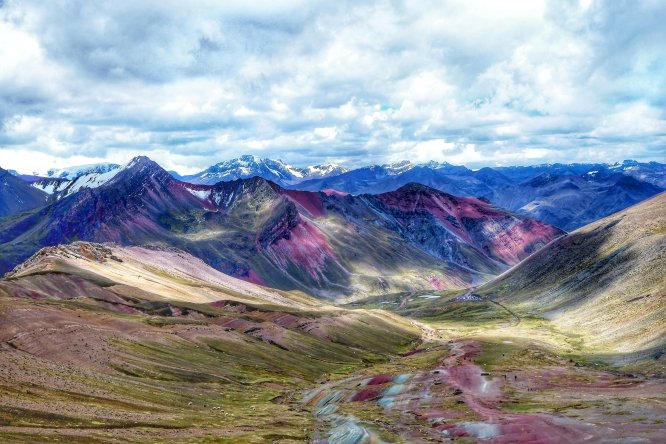 Vinicunca, known as Rainbow Mountain
