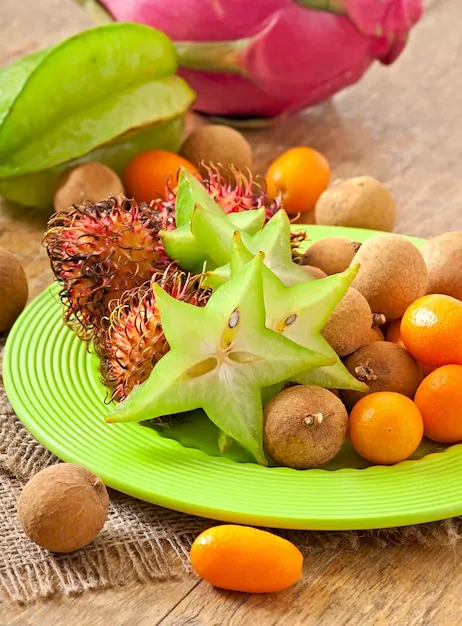 Papua New Guinea tropical fruit.