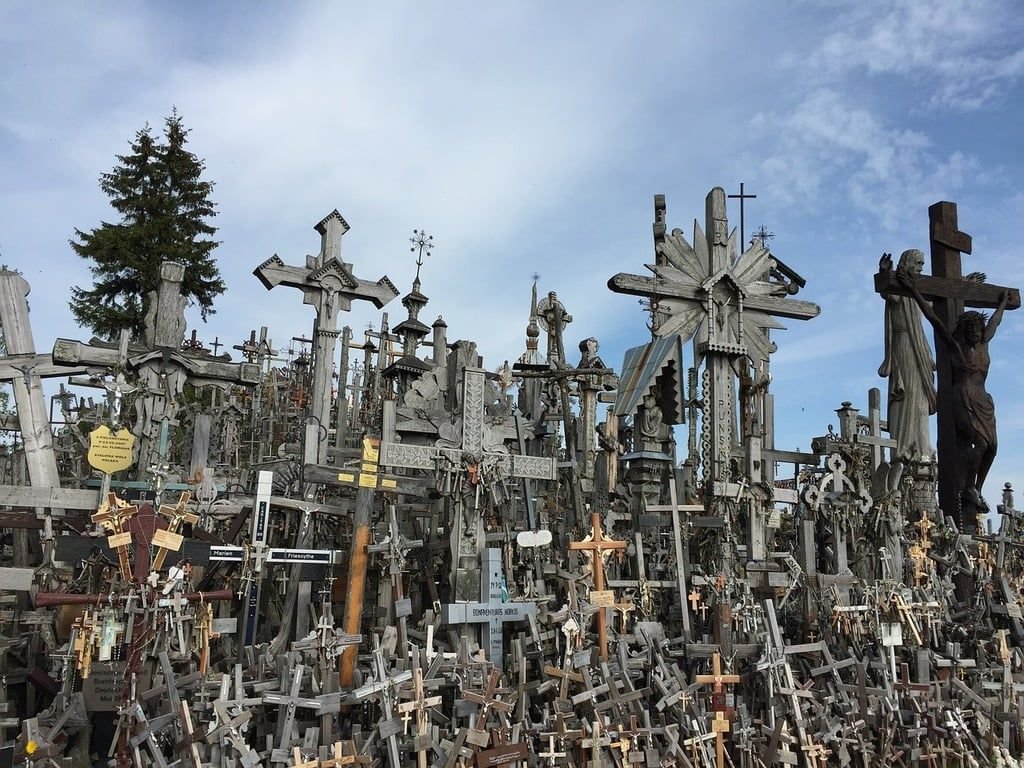 The famous Hill of Crosses near Šiauliai