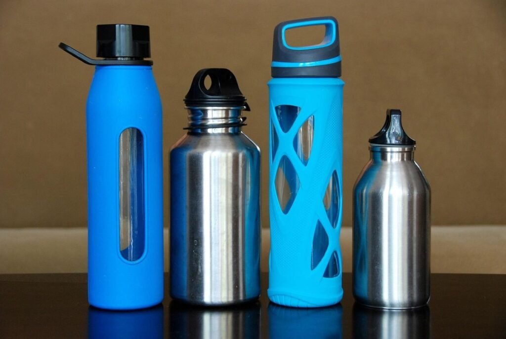 refillable water bottles and containers.
